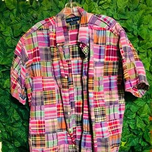 Ralph Lauren Pink Plaid Button Down Shirt